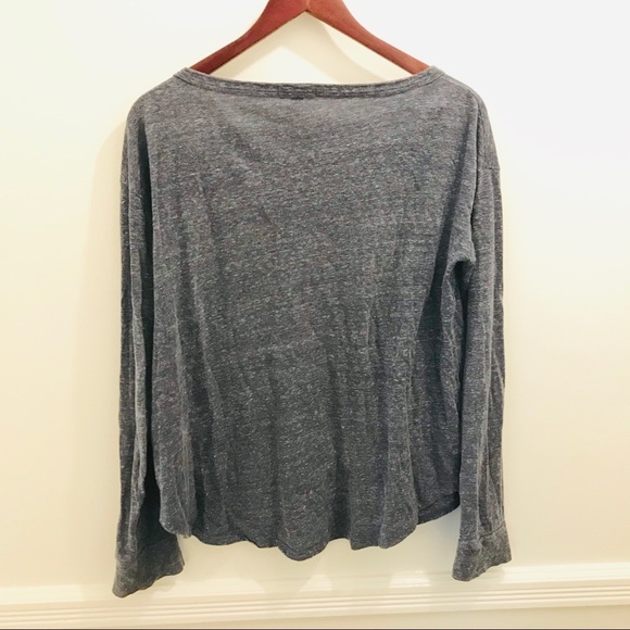 James Perse Boatneck Pocket Shirt 2 navy blue - Picture 3 of 9